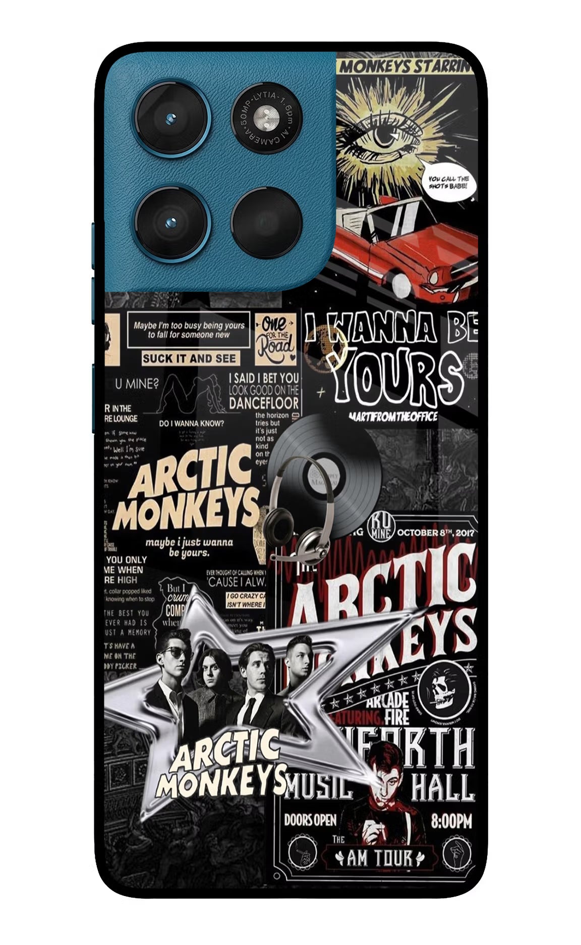 Arctic Monkeys Moto G57 Power 5G Glass Case Back Cover by Casekaro