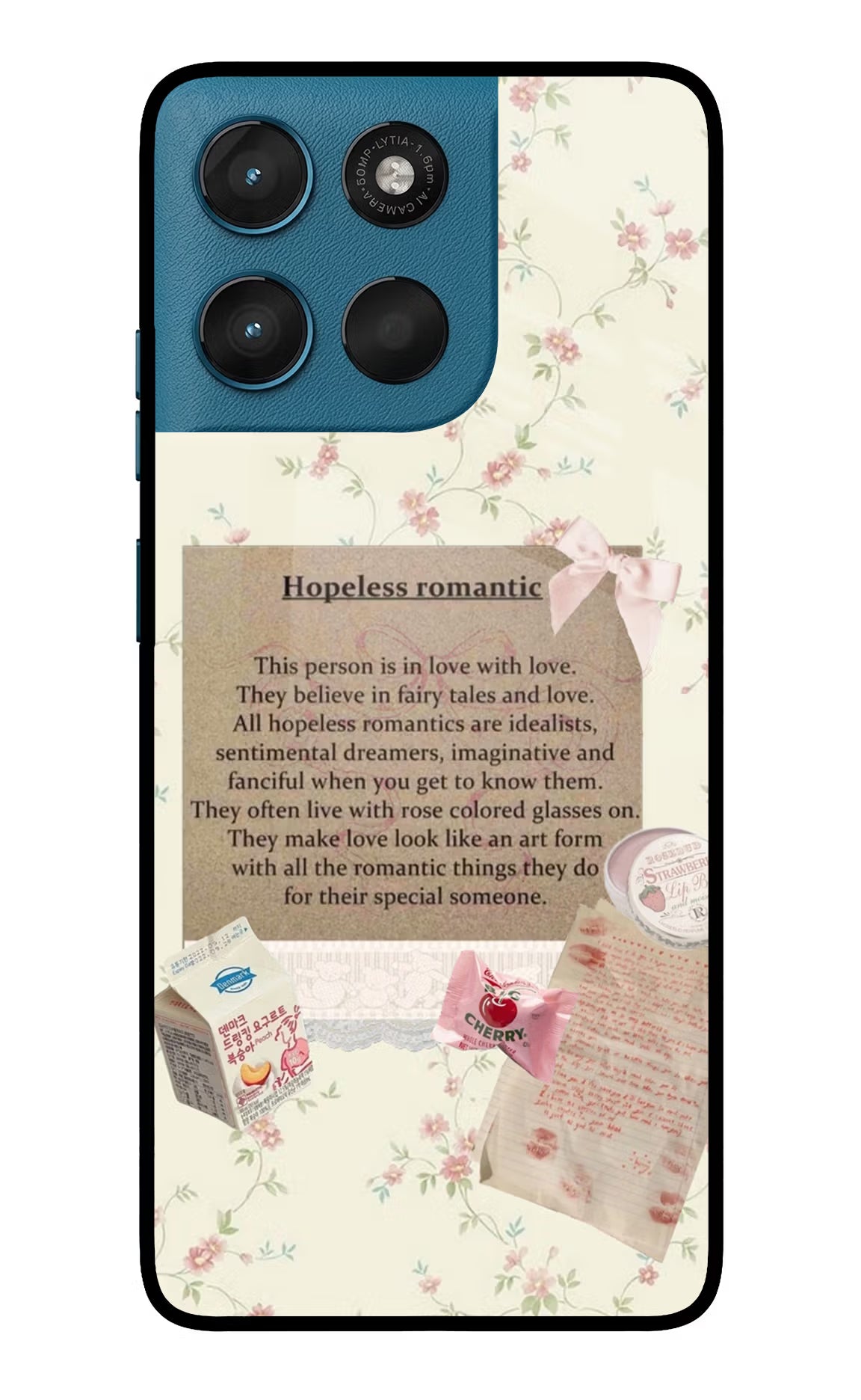 Hopeless Romantic Moto G57 Power 5G Glass Case
