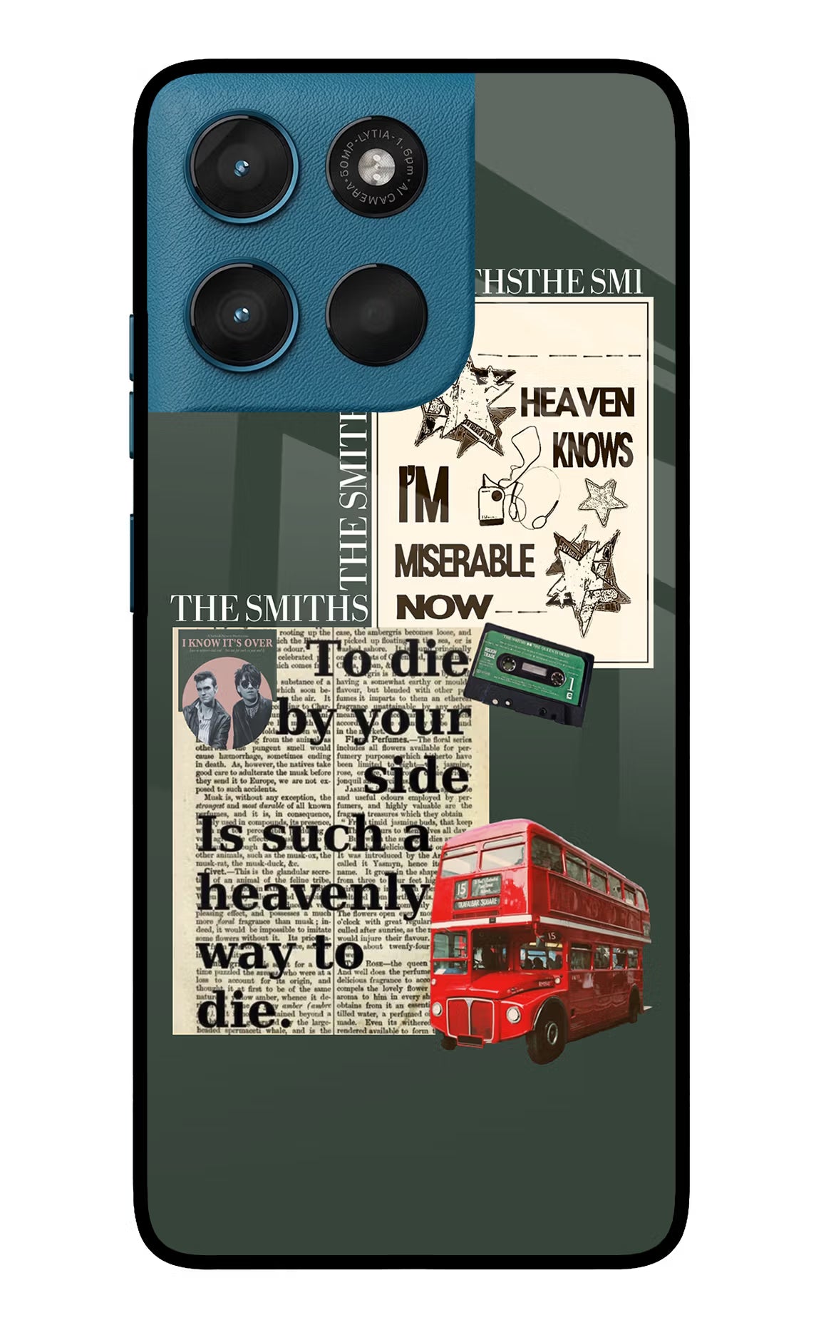 The Smiths Moto G57 Power 5G Glass Case Back Cover by Casekaro