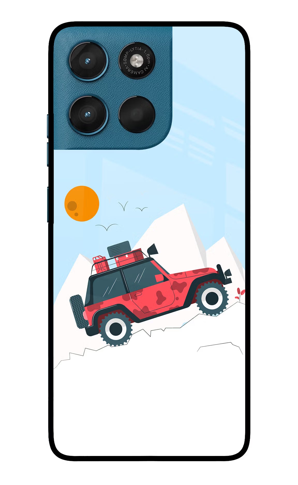 Mountain Trail Beast Moto G57 Power 5G Glass Case Back Cover by Casekaro