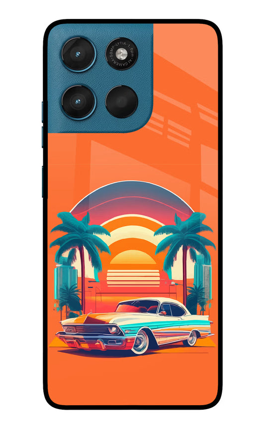 Palm Drive 80s Moto G57 Power 5G Glass Case