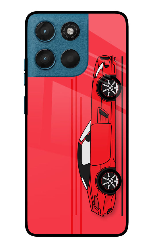 Red Velocity Moto G57 Power 5G Glass Case