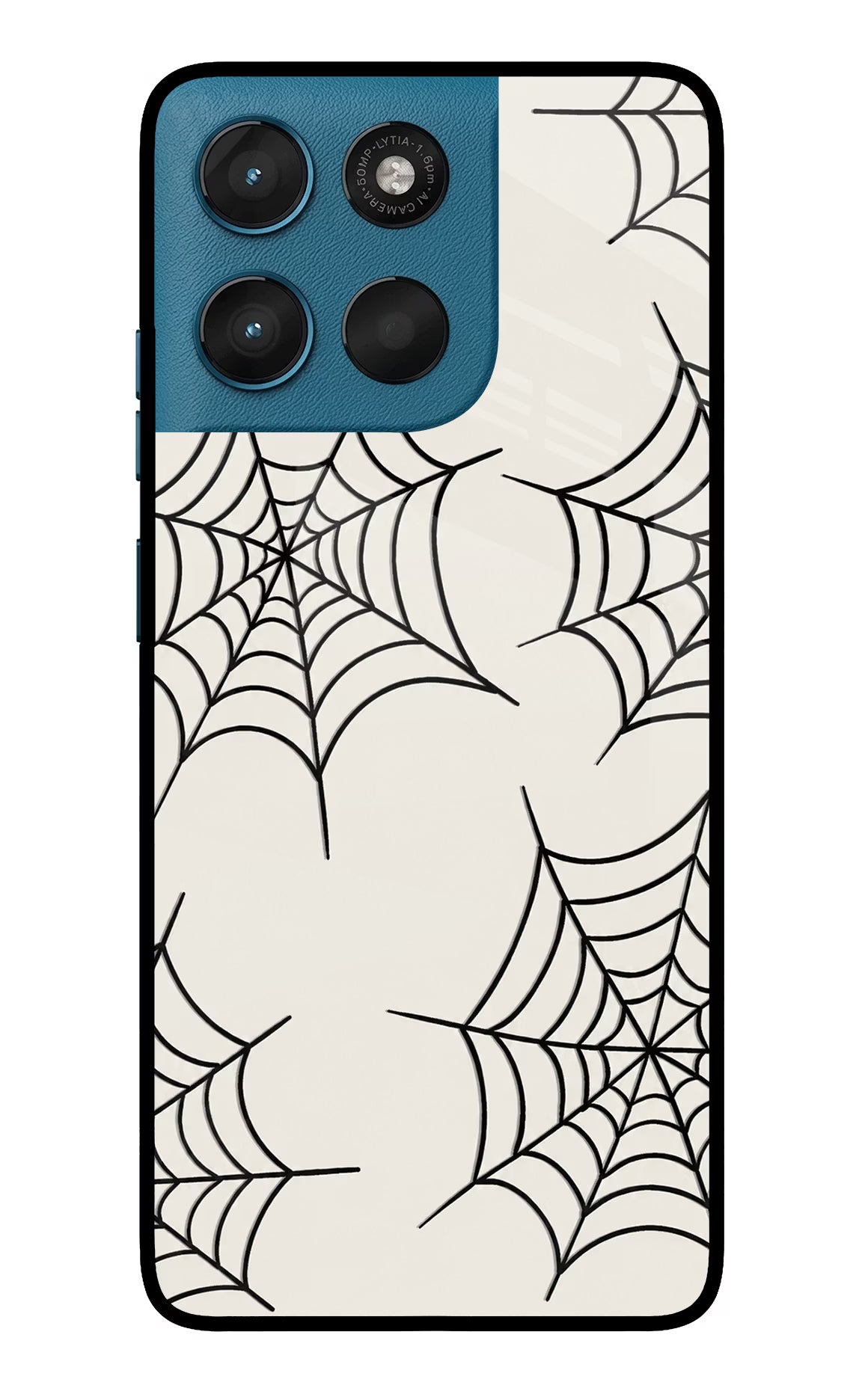 Spider Web Moto G57 Power 5G Glass Case