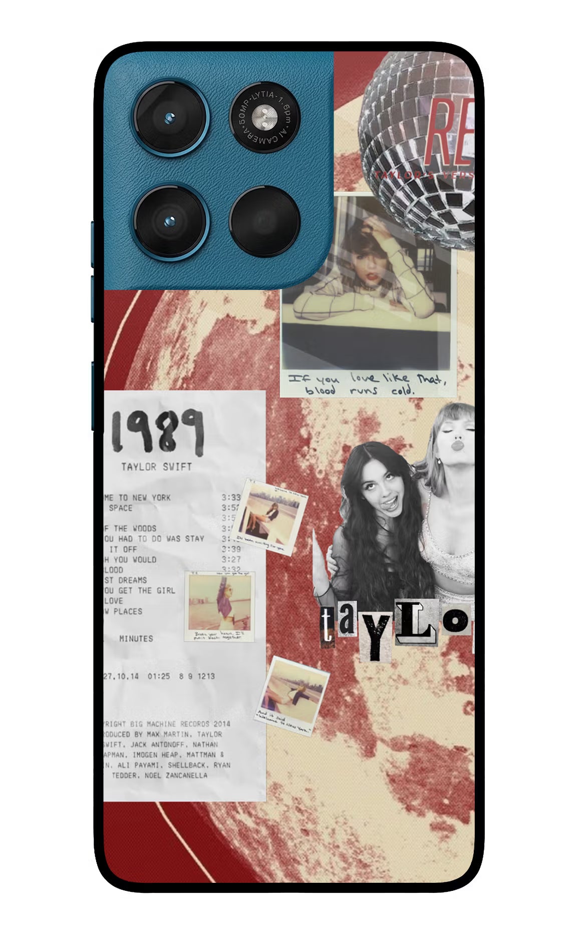 Taylor Swift Moto G57 Power 5G Glass Case Back Cover by Casekaro