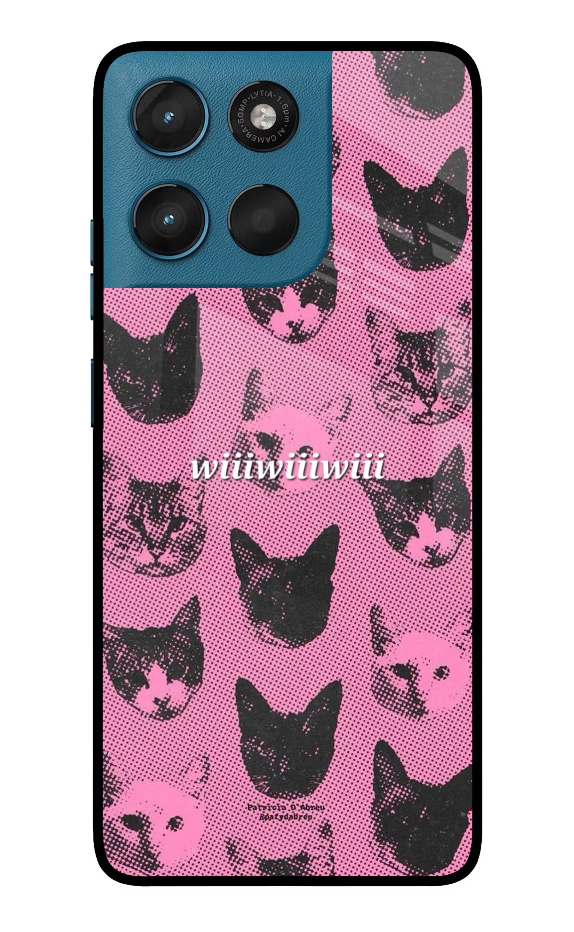 Pink Cats Moto G57 Power 5G Glass Case Back Cover by Casekaro