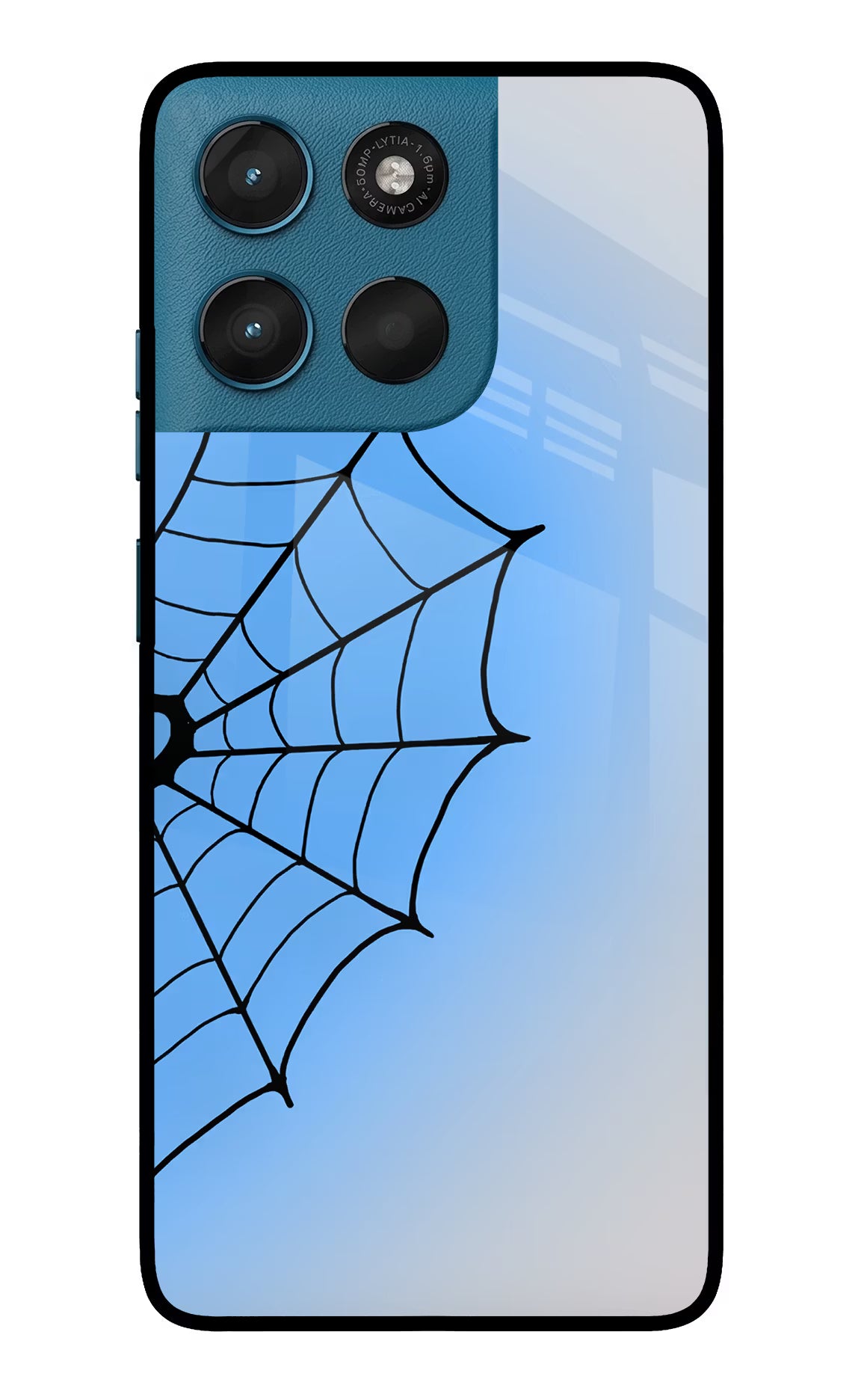 Blue Web Moto G57 Power 5G Glass Case