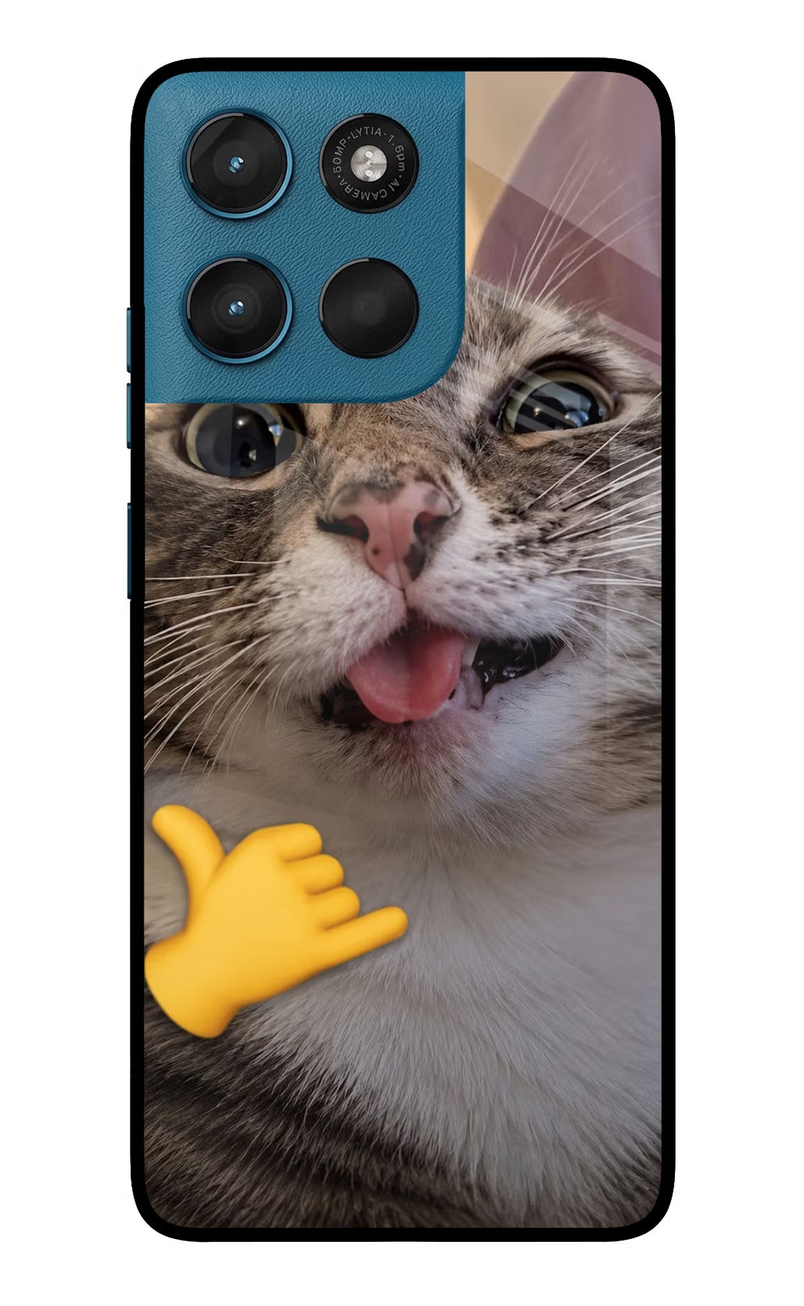 Silly Cat Call Moto G57 Power 5G Glass Case