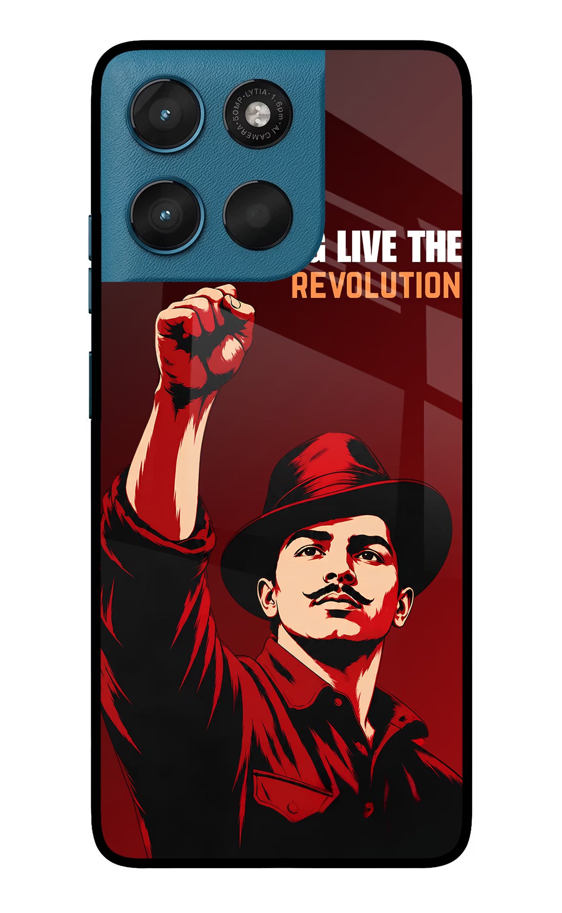 Bhagat Singh Revolution Moto G57 Power 5G Glass Case