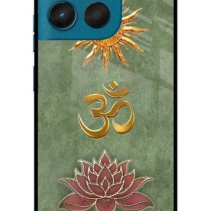 Om & Lotus Moto G57 Power 5G Glass Case