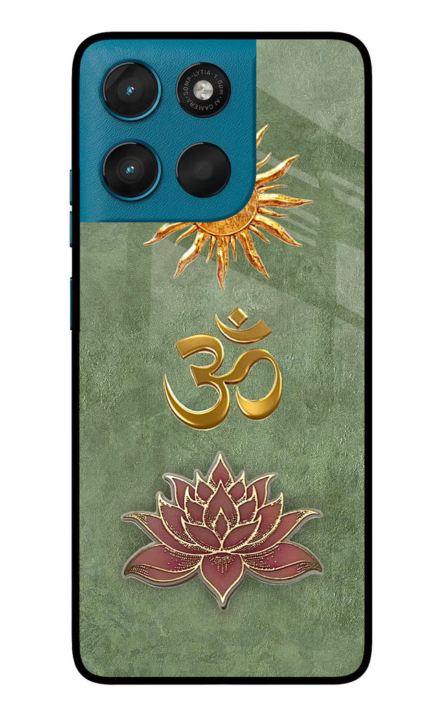 Om & Lotus Moto G57 Power 5G Glass Case