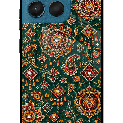 Green Pataka Moto G57 Power 5G Glass Case