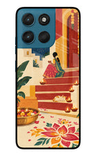 Diwali Rangoli Moto G57 Power 5G Glass Case