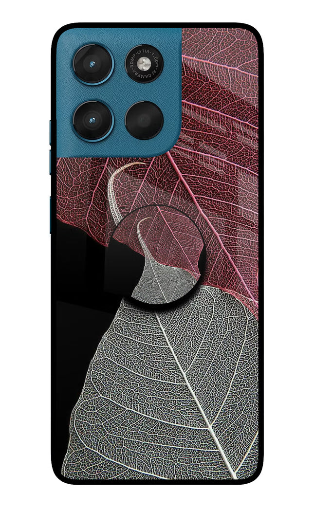 Leaf Pattern Moto G57 Power 5G Pop Case by Casekaro
