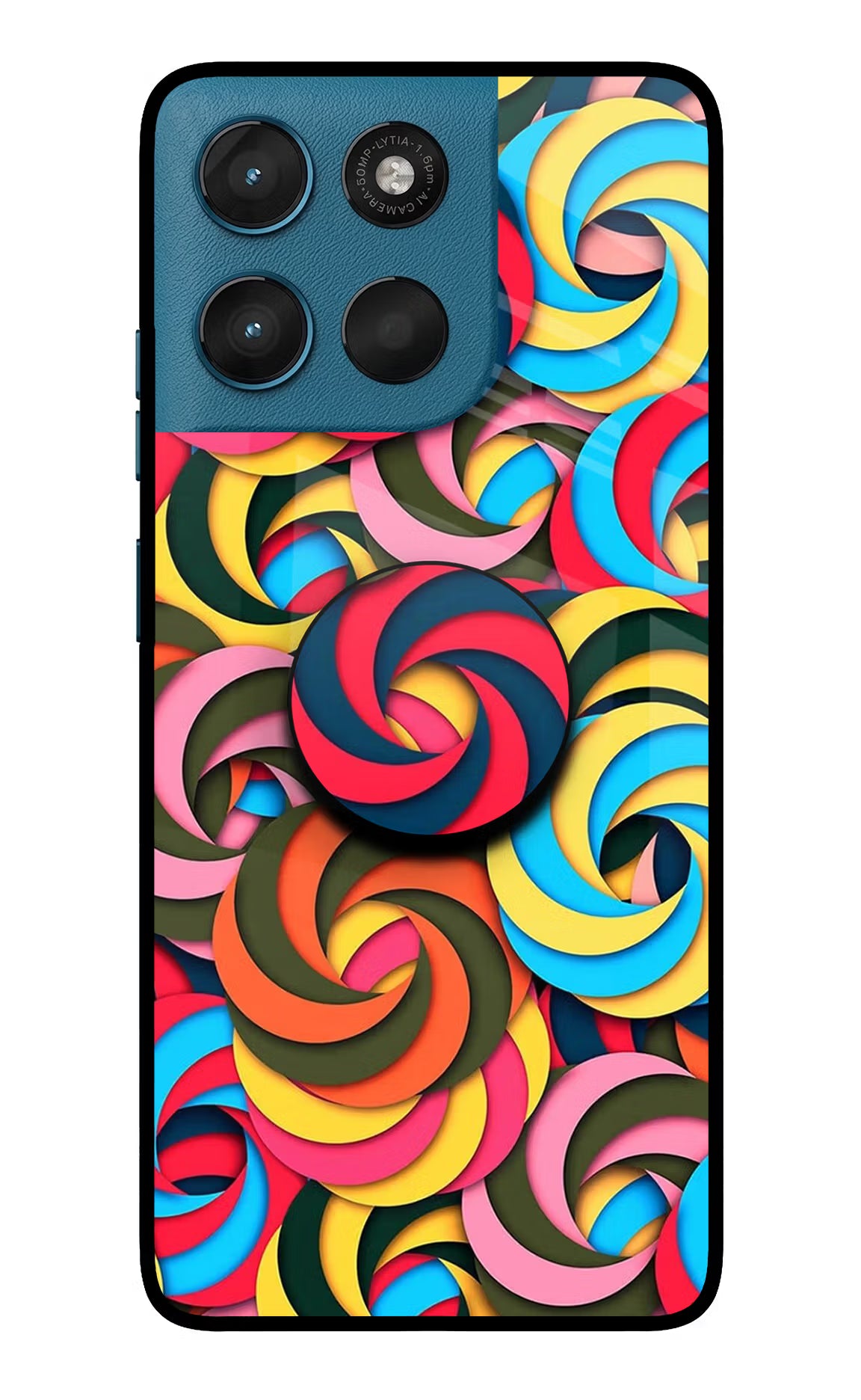 Spiral Pattern Moto G57 Power 5G Pop Case by Casekaro