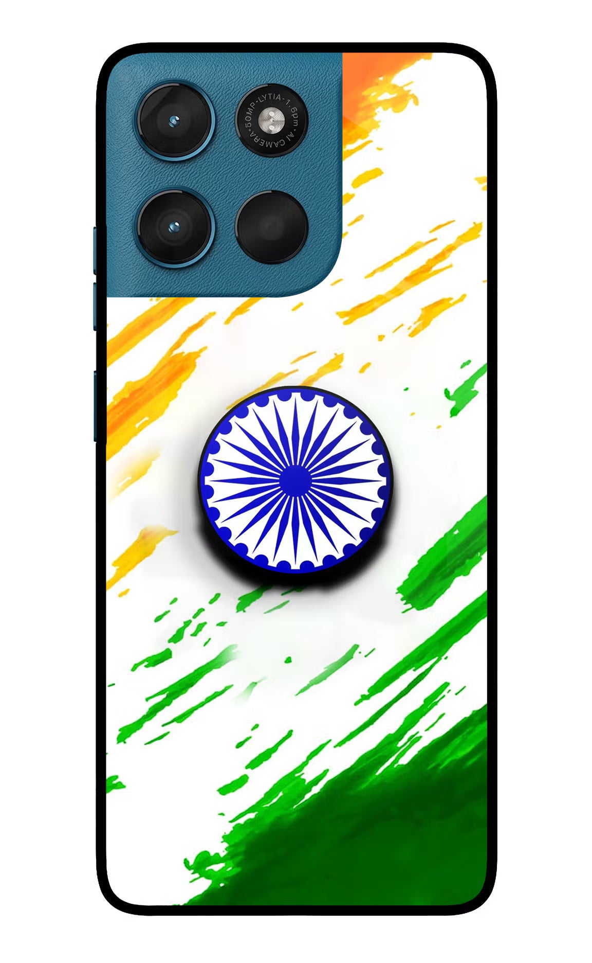Indian Flag Ashoka Chakra Moto G57 Power 5G Pop Case by Casekaro