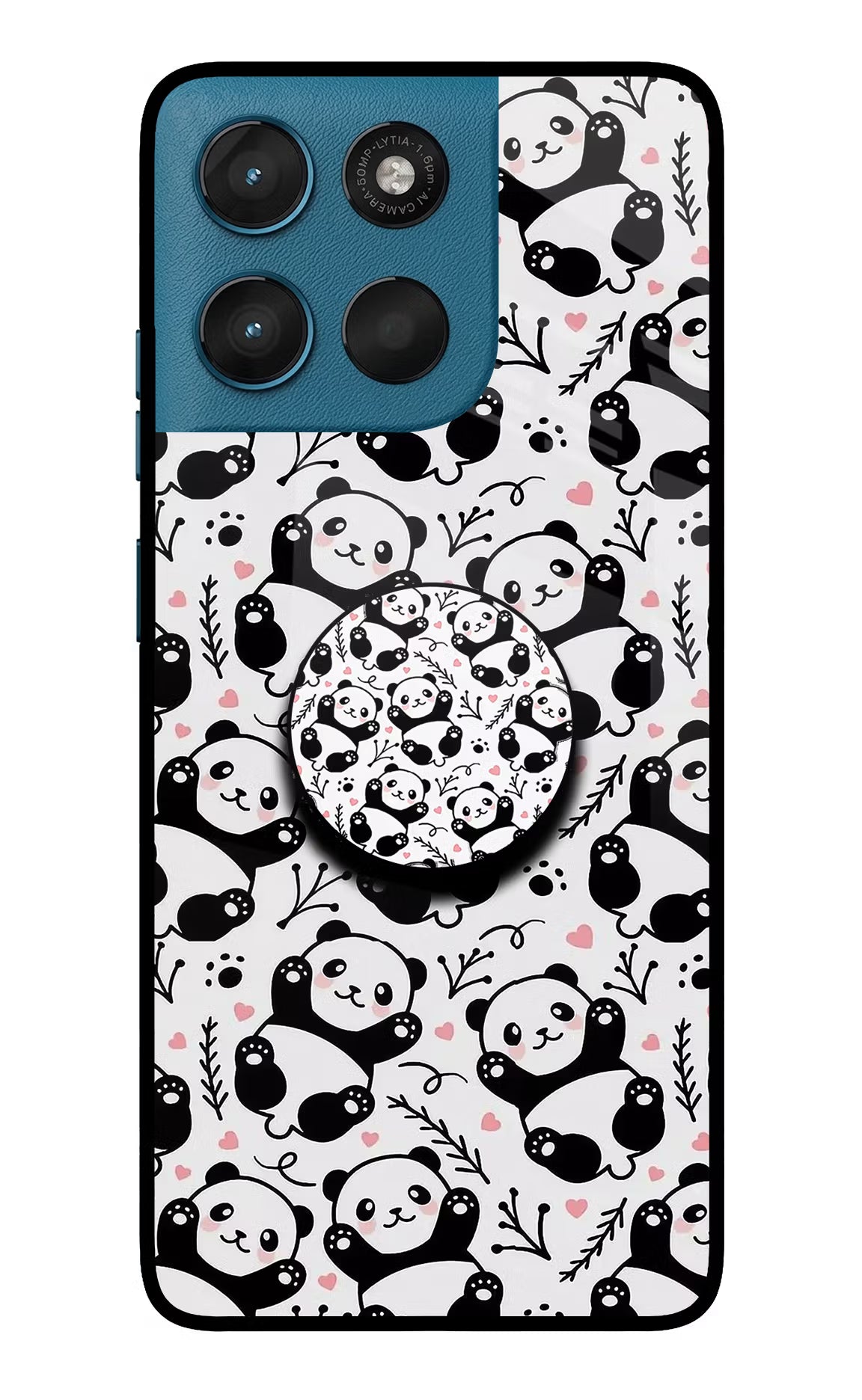 Cute Panda Moto G57 Power 5G Pop Case by Casekaro