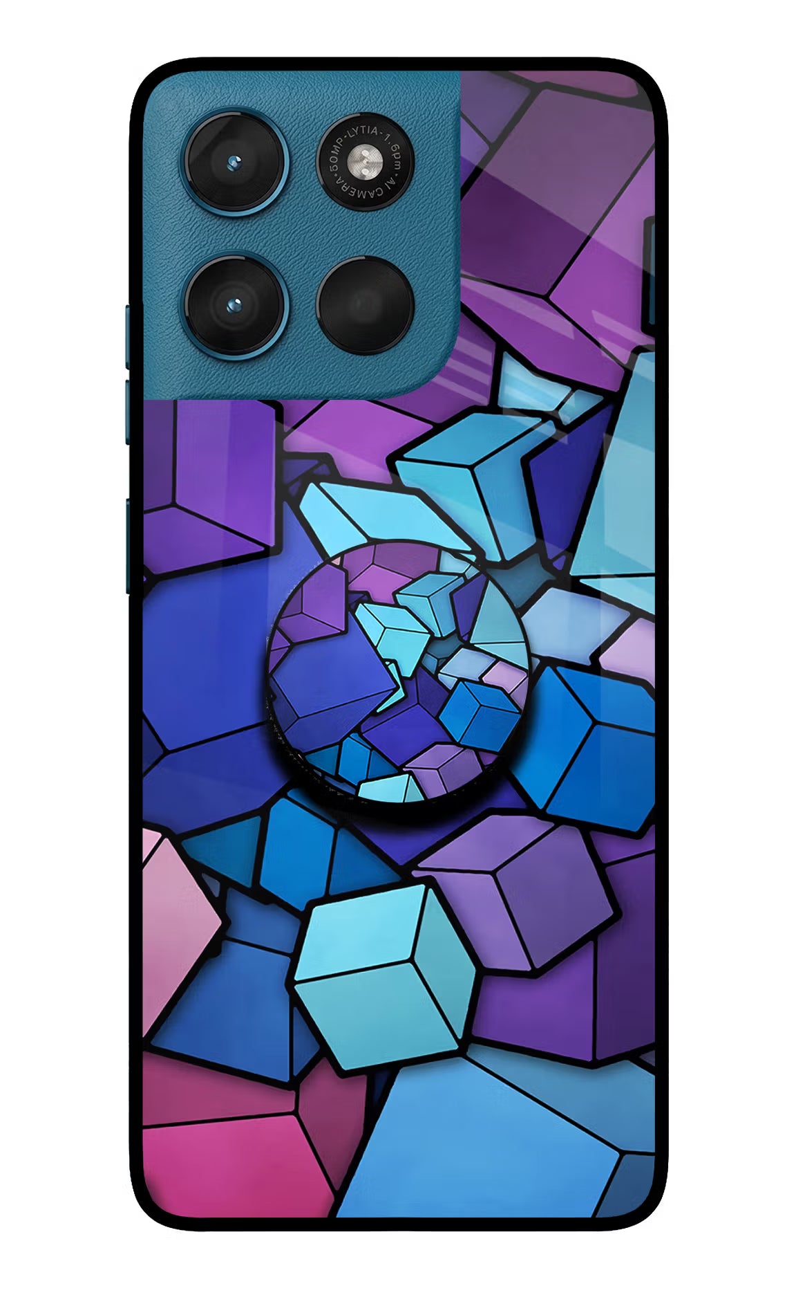 Cubic Abstract Moto G57 Power 5G Pop Case by Casekaro