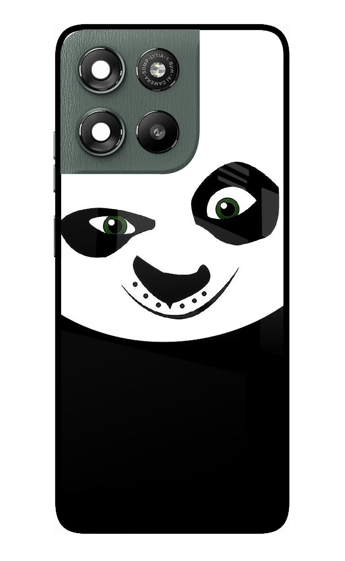 Panda Moto G67 Power 5G Glass Case Back Cover by Casekaro