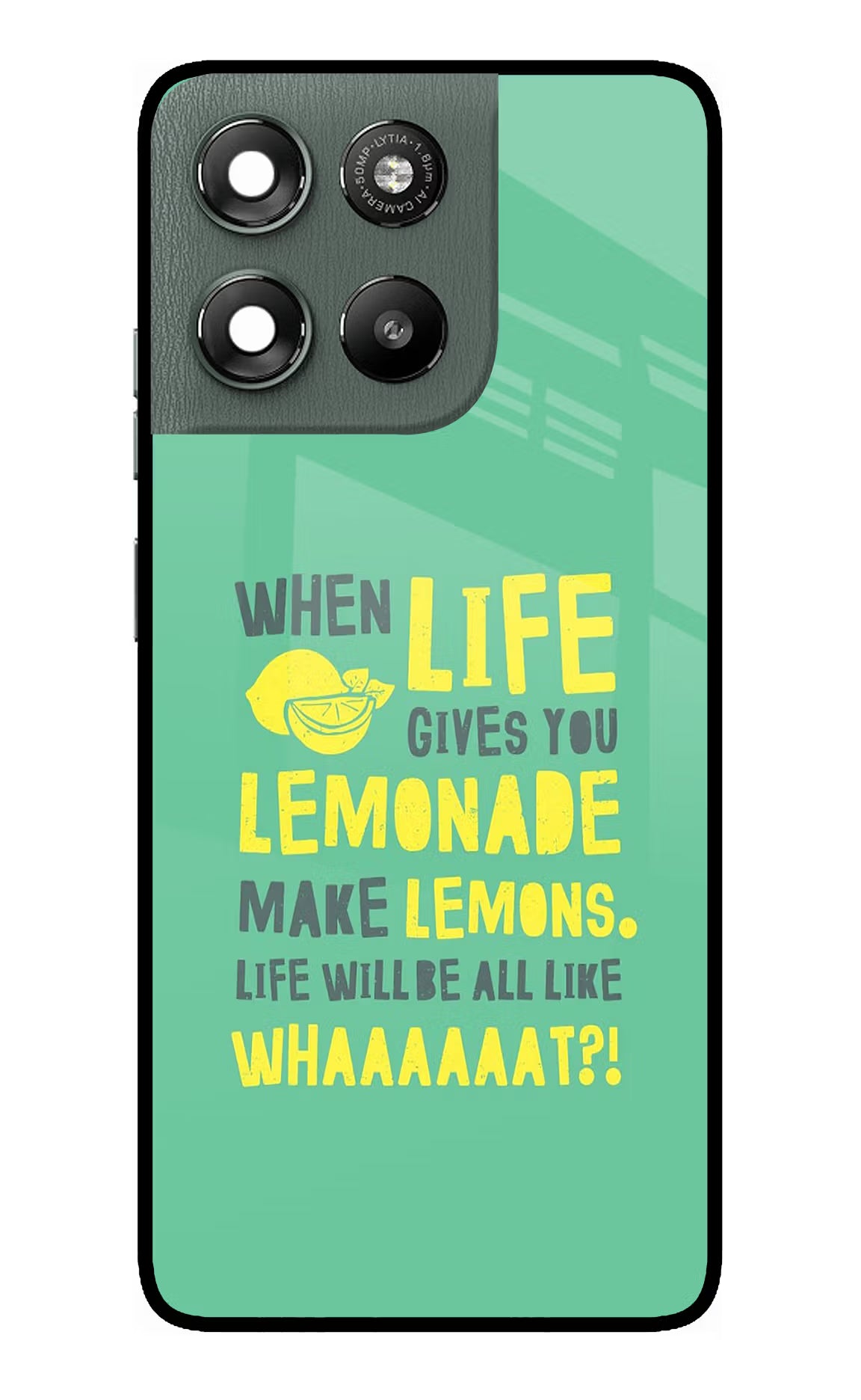 Quote Moto G67 Power 5G Glass Case Back Cover by Casekaro