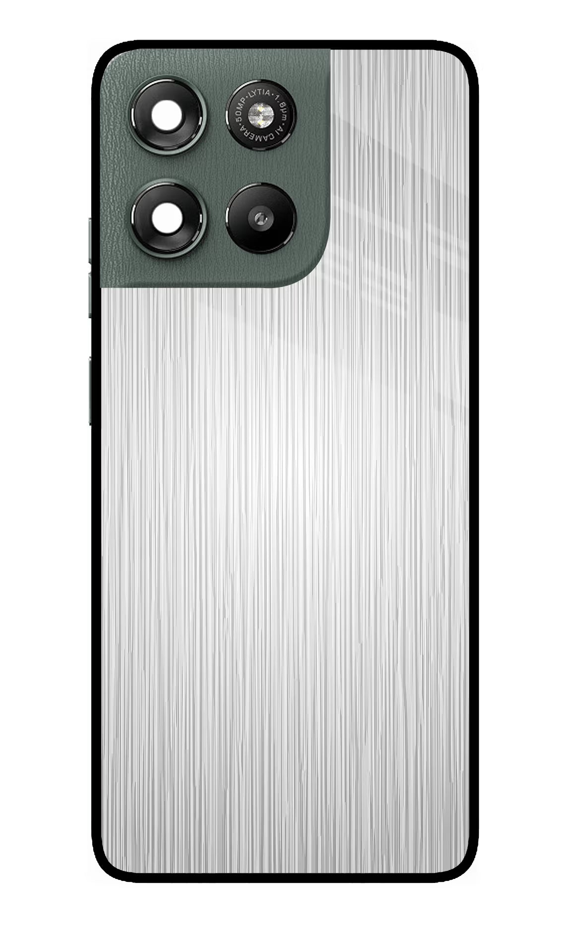 Wooden Grey Texture Moto G67 Power 5G Glass Case Back Cover by Casekaro