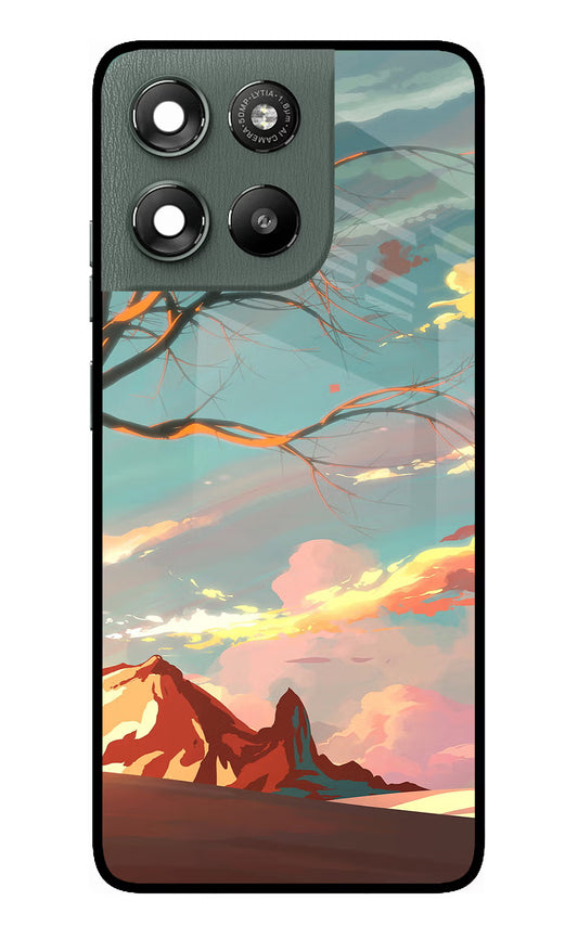Scenery Moto G67 Power 5G Glass Case