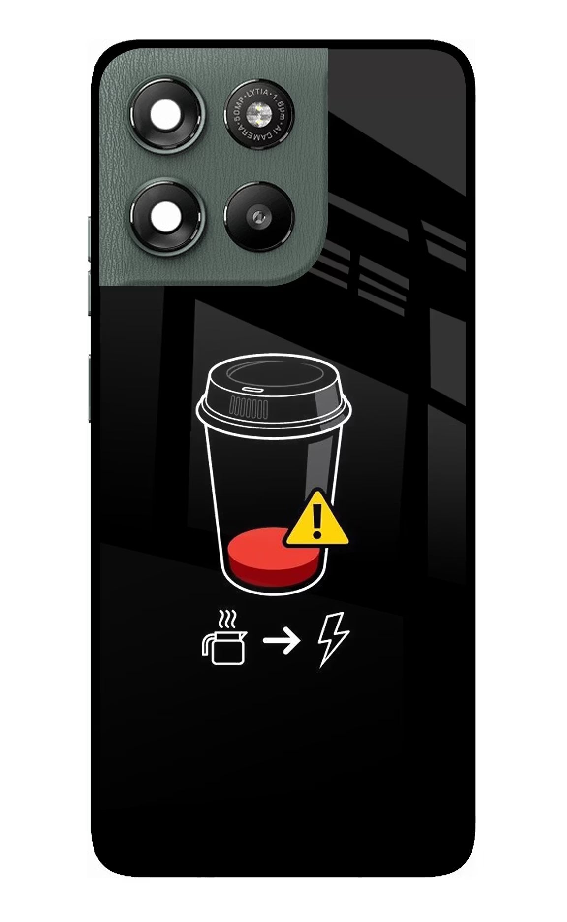 Coffee Moto G67 Power 5G Glass Case
