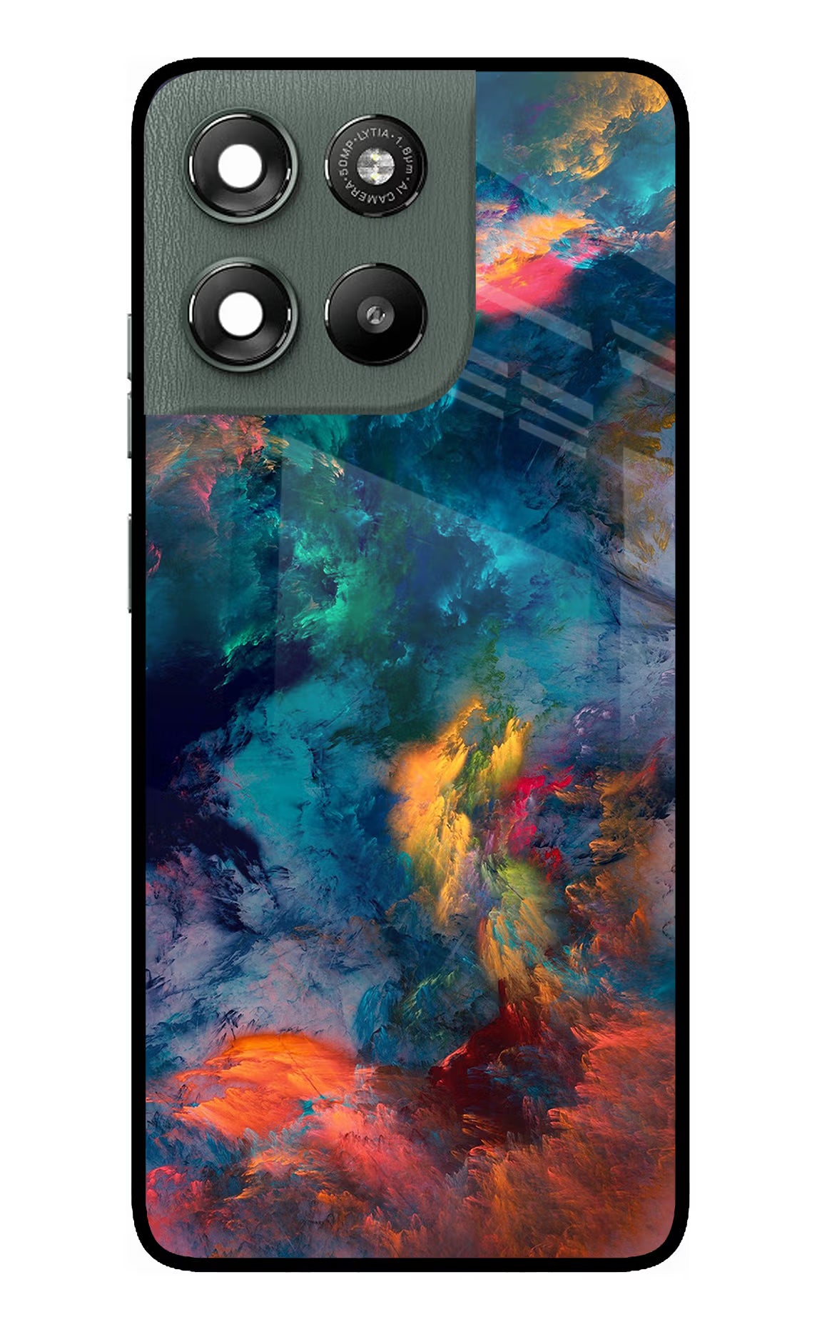 Artwork Paint Moto G67 Power 5G Glass Case Back Cover by Casekaro