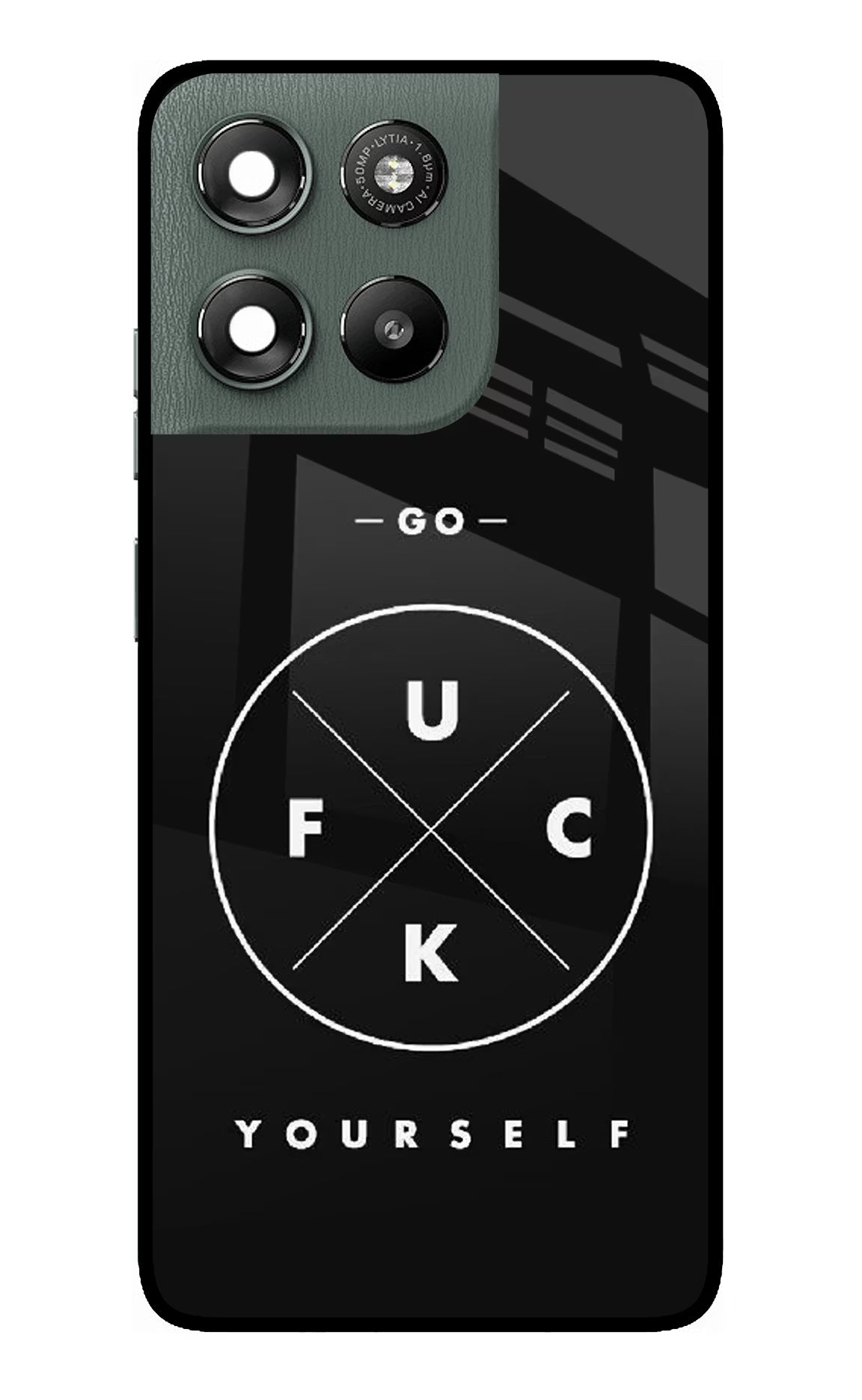 Go Fuck Yourself Moto G67 Power 5G Glass Case