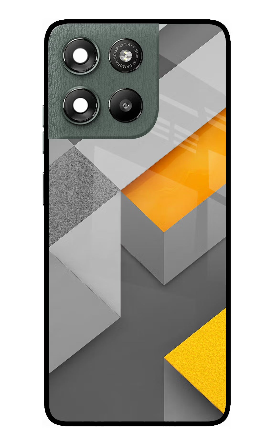 Abstract Moto G67 Power 5G Glass Case Back Cover by Casekaro