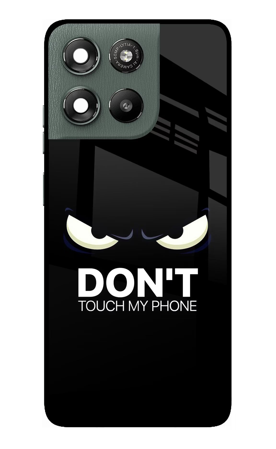 Don'T Touch My Phone Moto G67 Power 5G Glass Case Back Cover by Casekaro