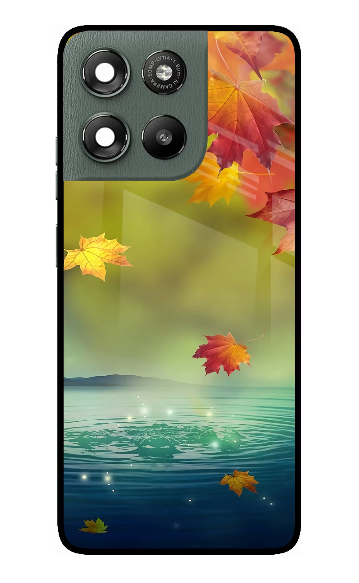 Flowers Moto G67 Power 5G Glass Case Back Cover by Casekaro
