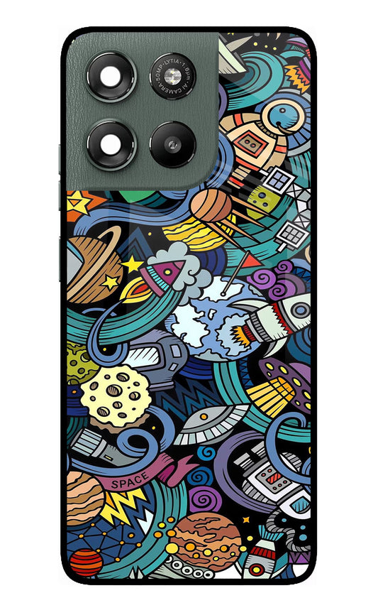 Space Abstract Moto G67 Power 5G Glass Case