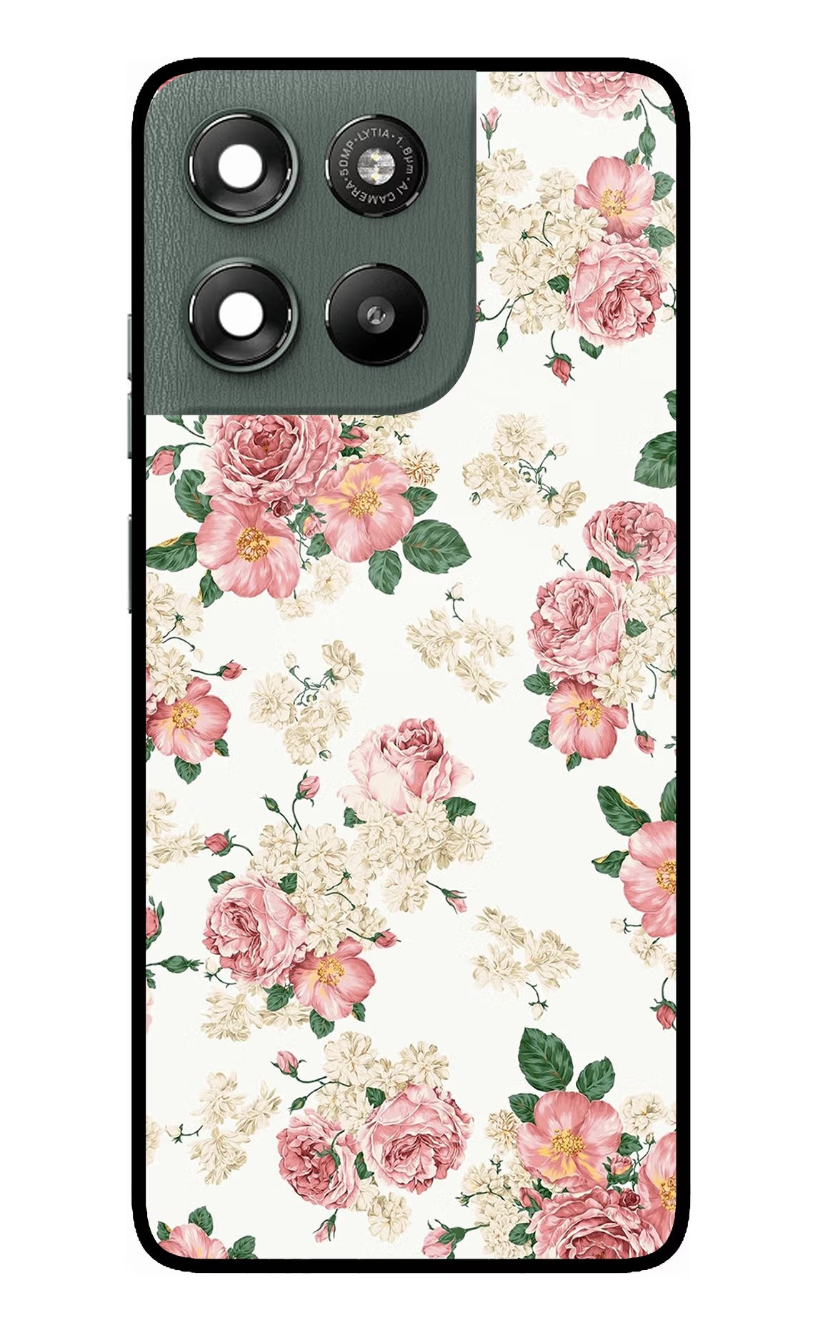 Flowers Moto G67 Power 5G Glass Case