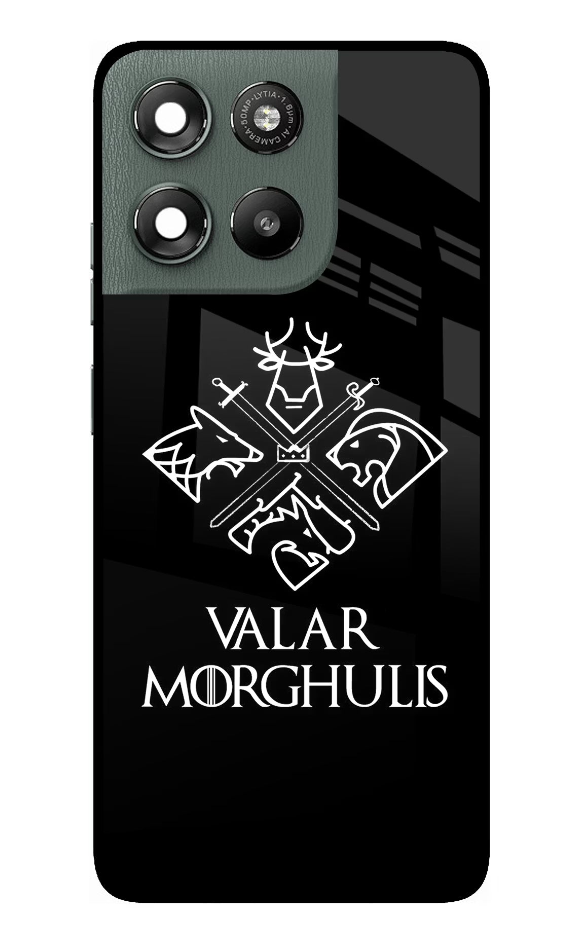 Valar Morghulis | Game Of Thrones Moto G67 Power 5G Glass Case Back Cover by Casekaro