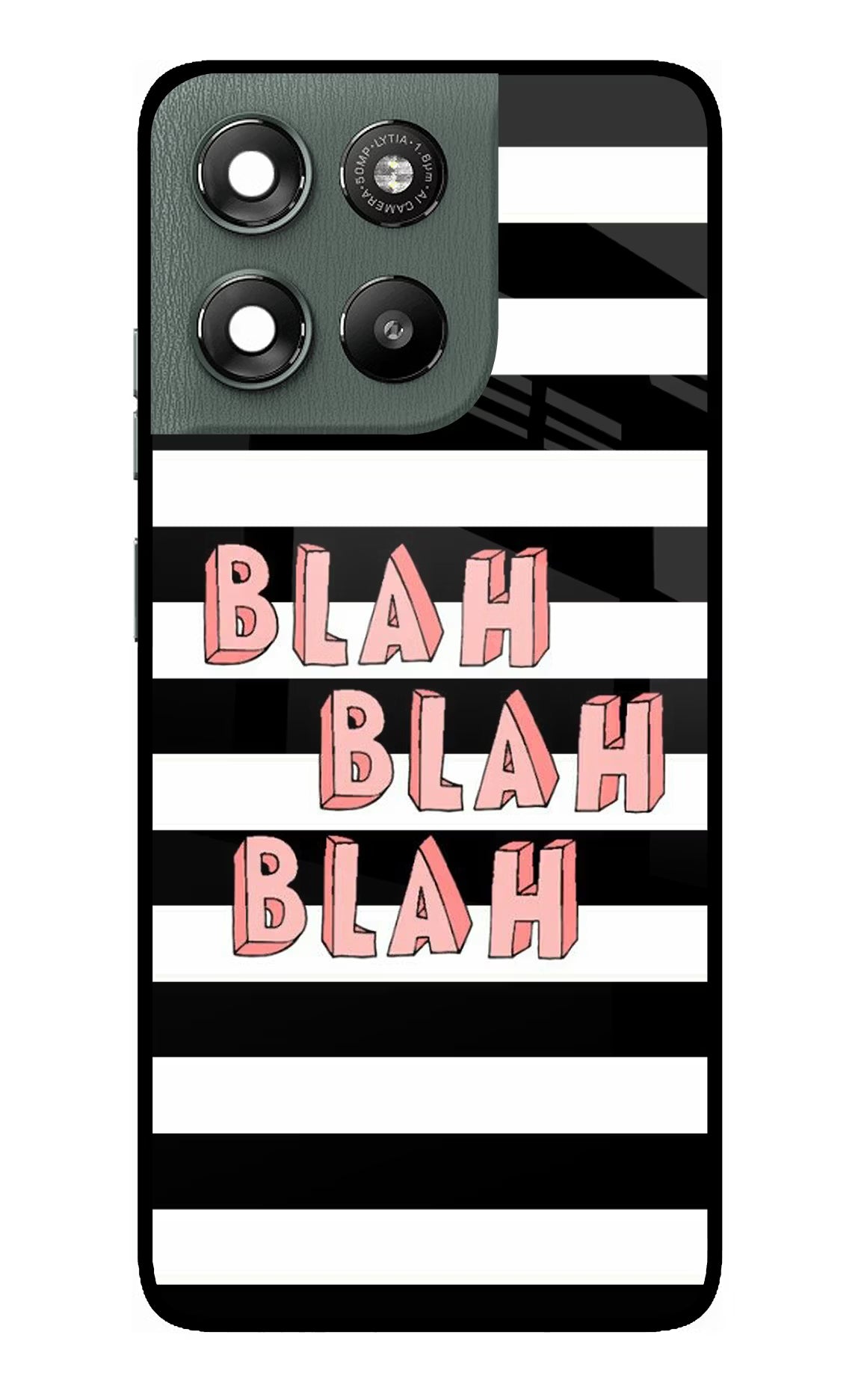 Blah Blah Blah Moto G67 Power 5G Glass Case
