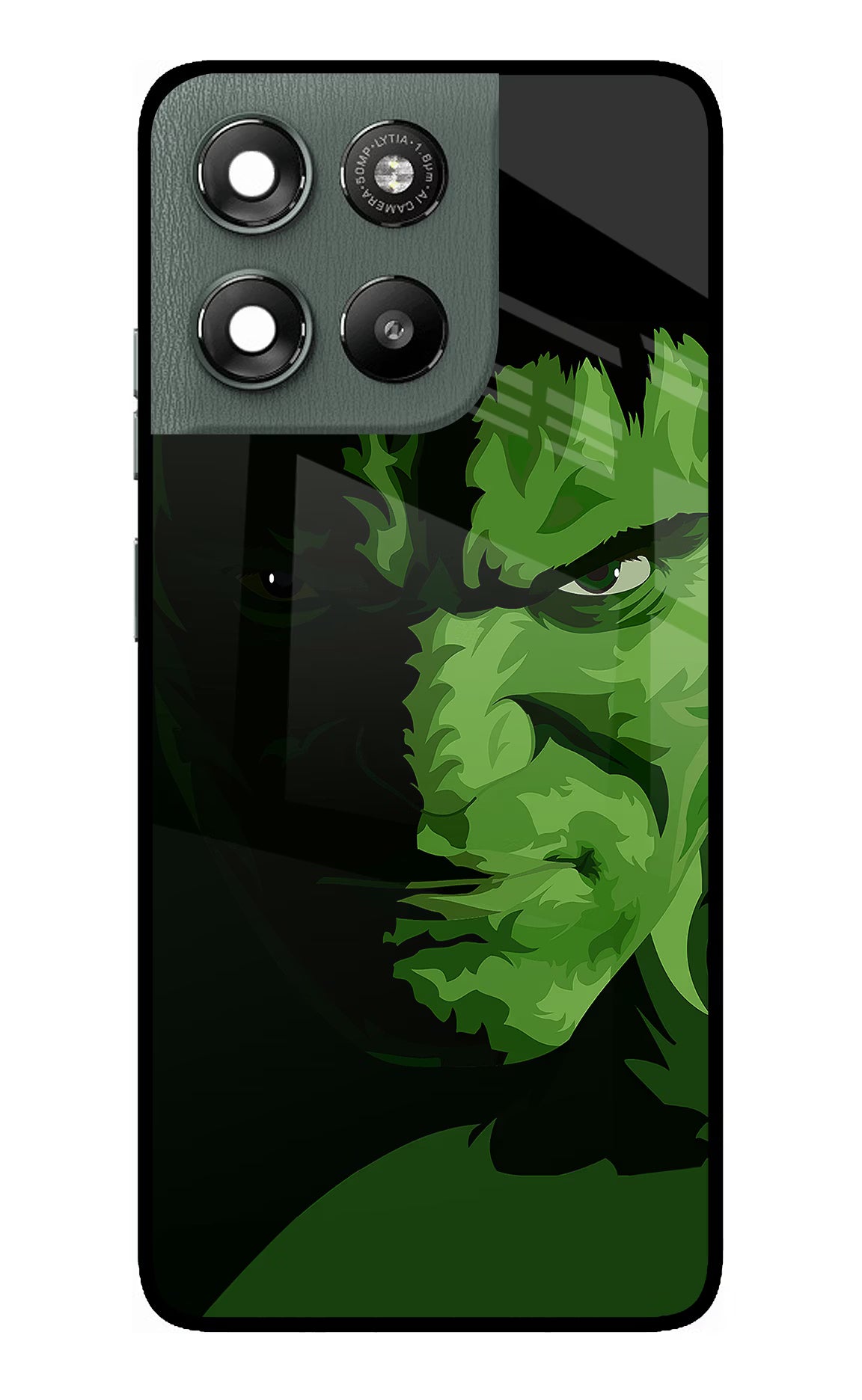 HULK Moto G67 Power 5G Glass Case Back Cover by Casekaro