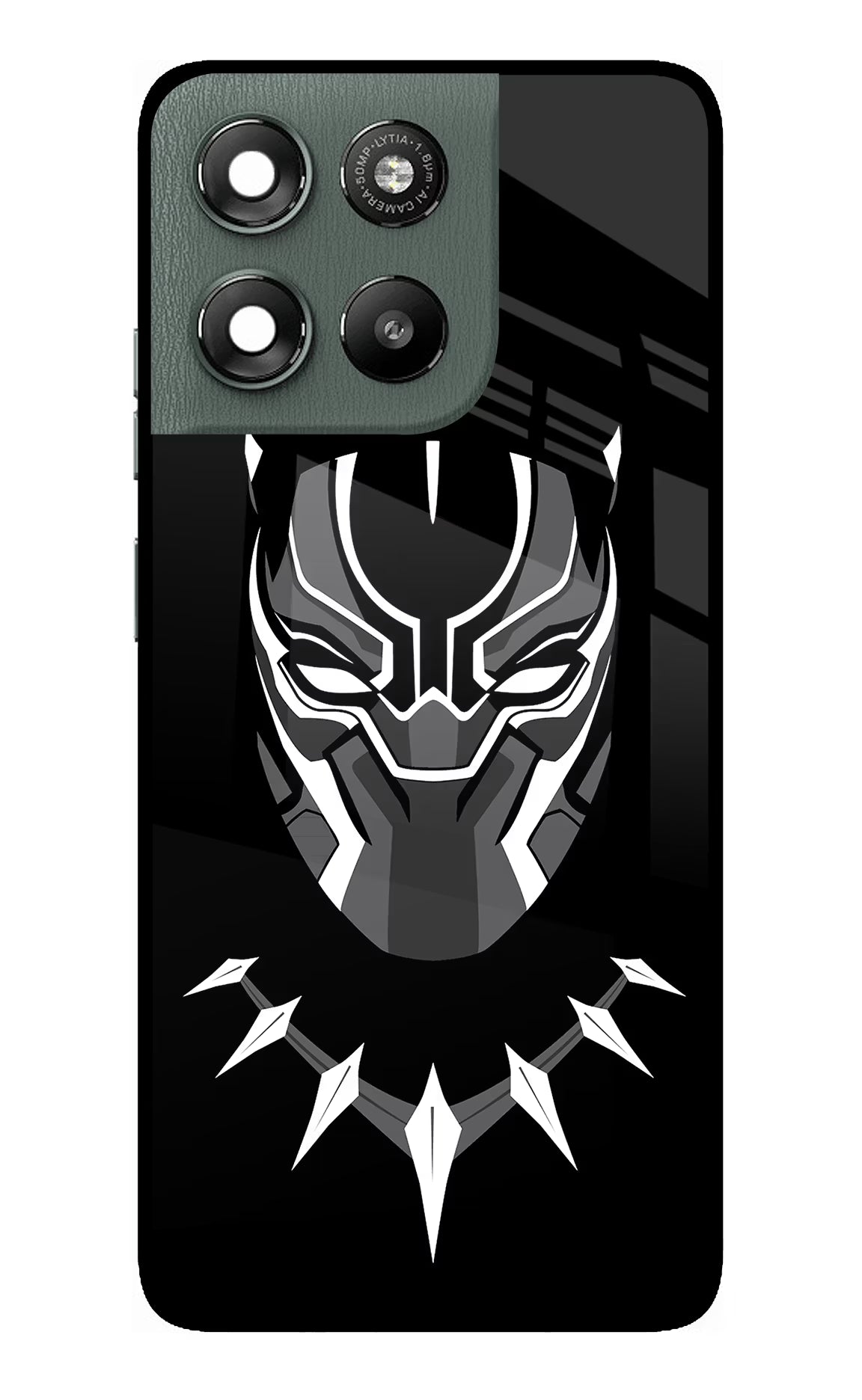 Black Panther Moto G67 Power 5G Glass Case Back Cover by Casekaro