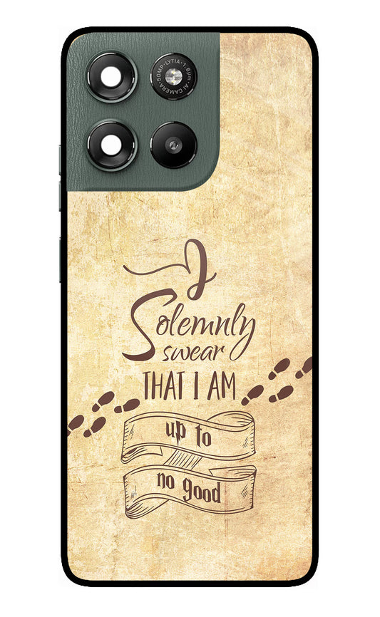 I Solemnly swear that i up to no good Moto G67 Power 5G Glass Case