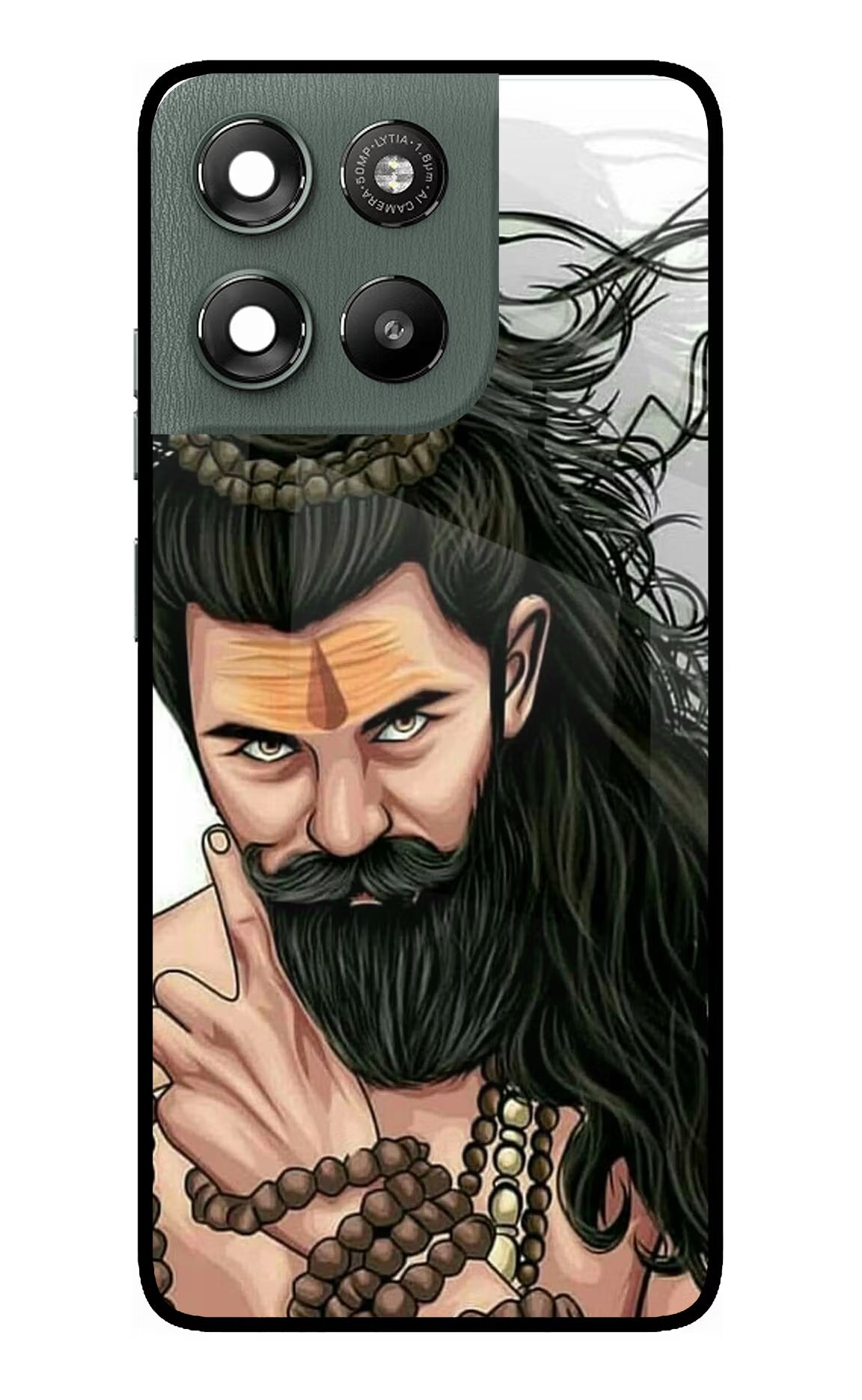 Mahadev Moto G67 Power 5G Glass Case Back Cover by Casekaro