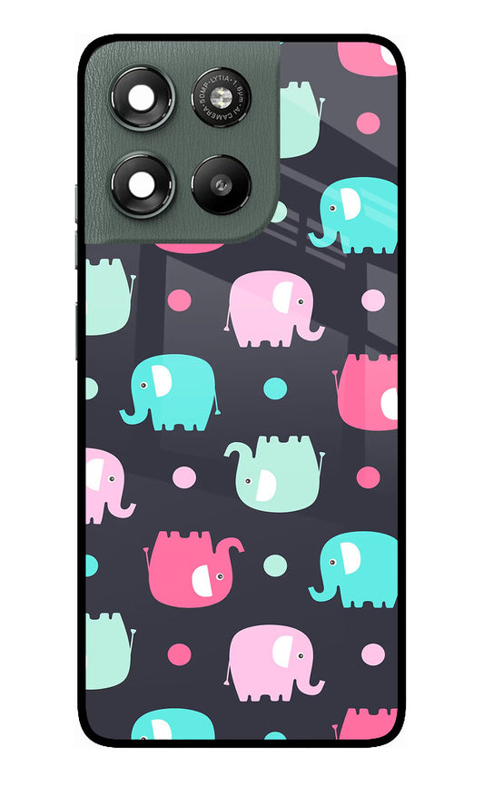 Elephants Moto G67 Power 5G Glass Case