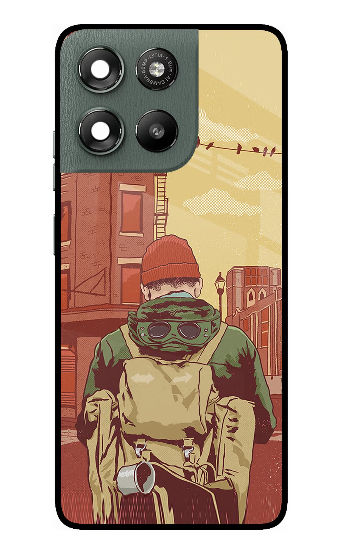Adventurous Moto G67 Power 5G Glass Case Back Cover by Casekaro