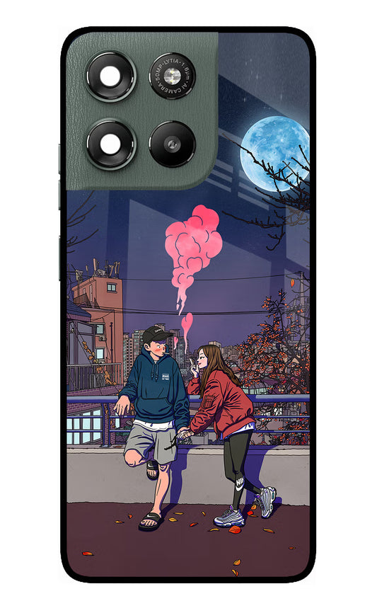Chilling Couple Moto G67 Power 5G Glass Case