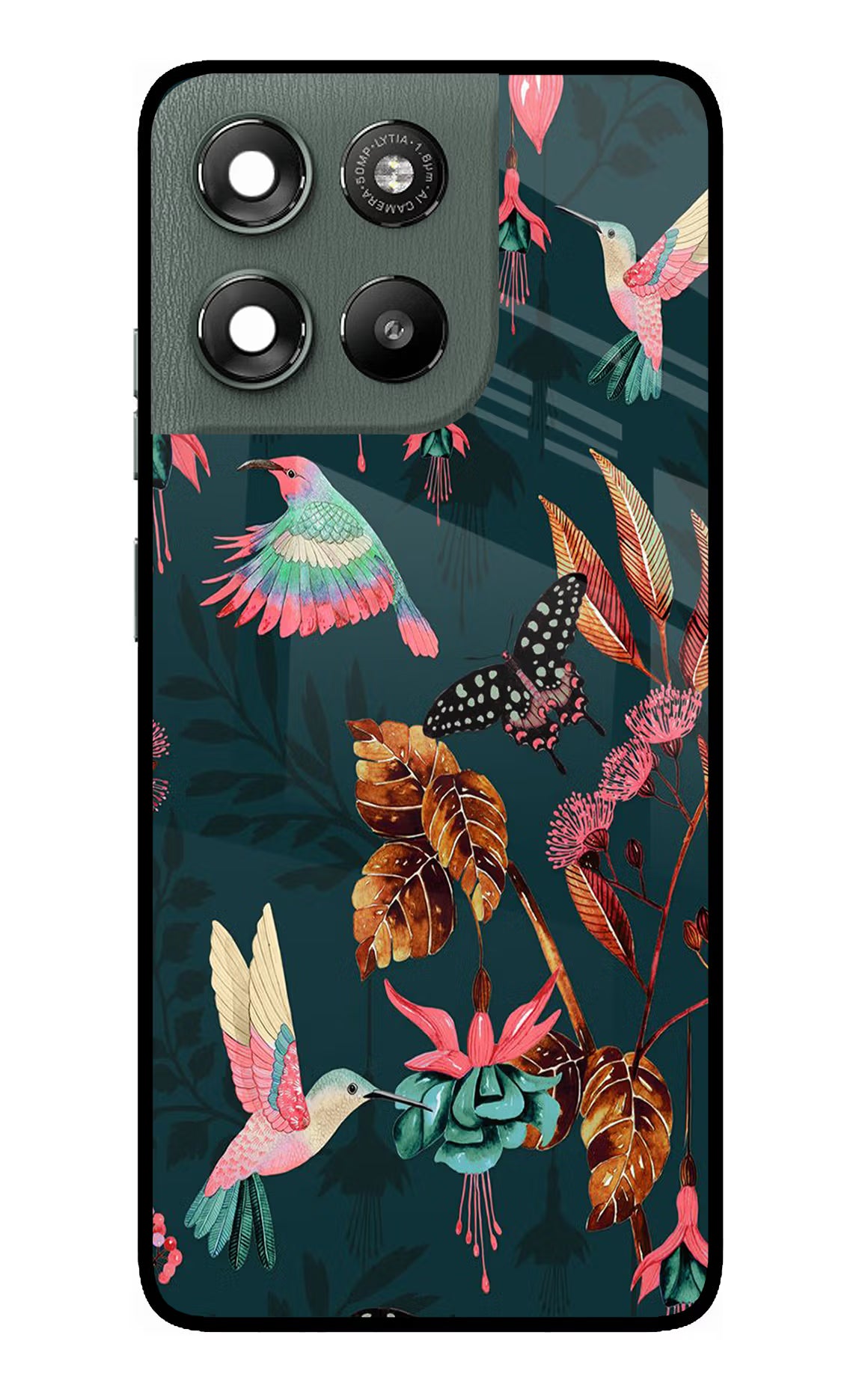 Birds Moto G67 Power 5G Glass Case Back Cover by Casekaro