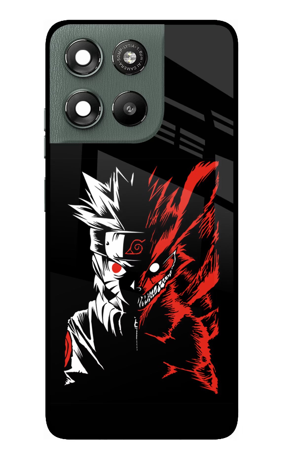 Naruto Two Face Moto G67 Power 5G Glass Case