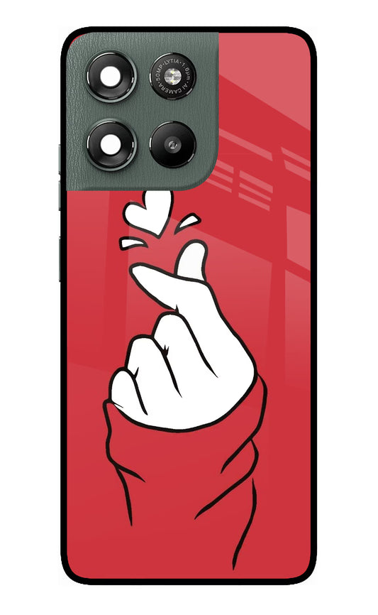 Korean Love Sign Moto G67 Power 5G Glass Case