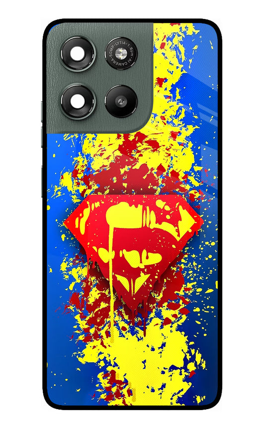 Superman logo Moto G67 Power 5G Glass Case