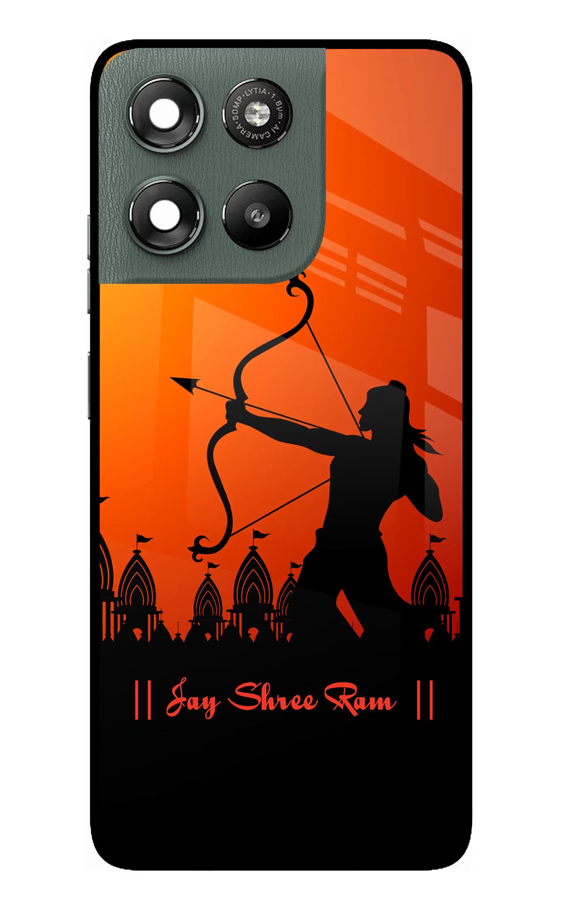 Lord Ram - 4 Moto G67 Power 5G Glass Case Back Cover by Casekaro