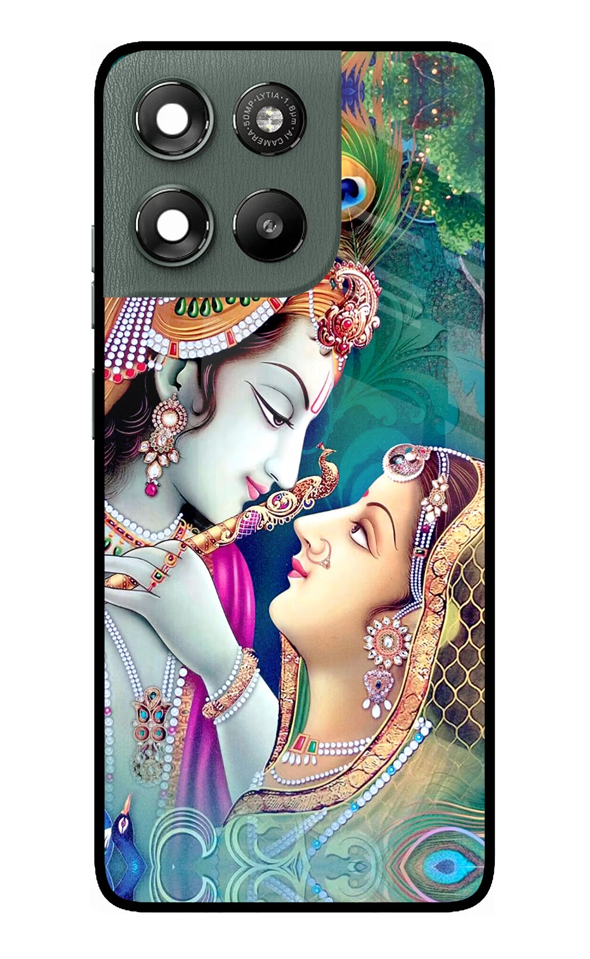 Lord Radha Krishna Moto G67 Power 5G Glass Case