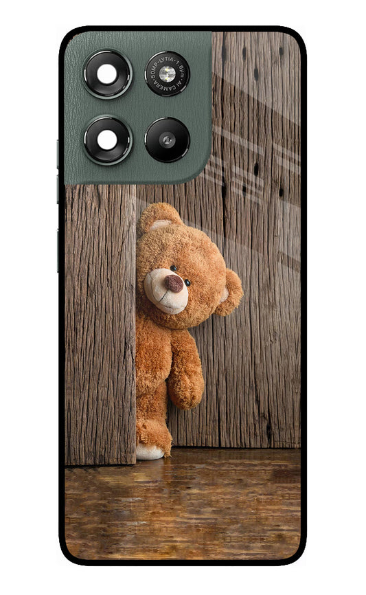 Teddy Wooden Moto G67 Power 5G Glass Case