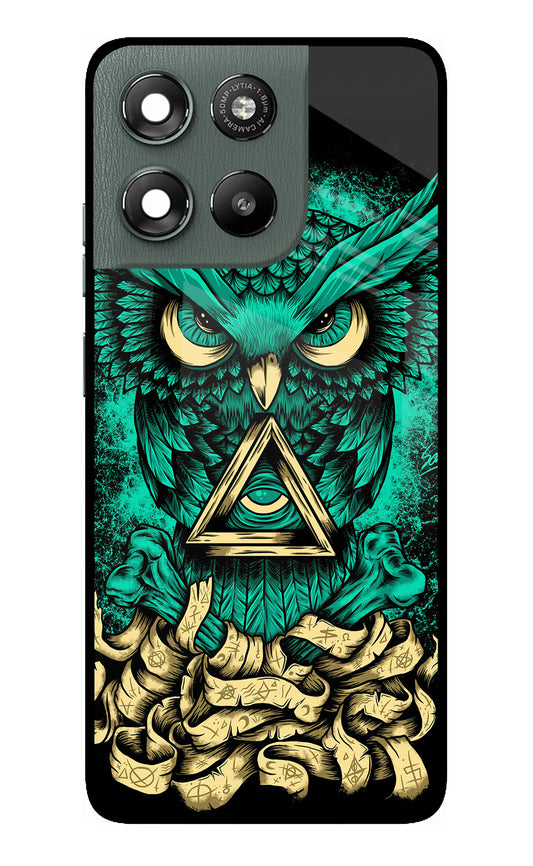 Green Owl Moto G67 Power 5G Glass Case